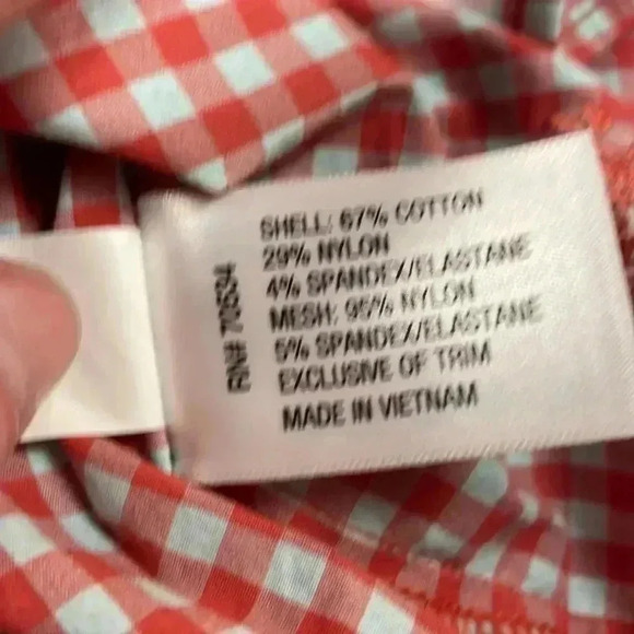 Orvis women’s button up collared blouse with 2 zippered pockets vented back - Picture 9 of 14